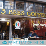 PrintWithMe Print Kiosk at 3 Bees Coffee House - San Mateo
